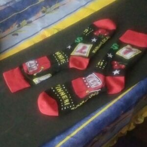 Vibrant Red Socks Mens